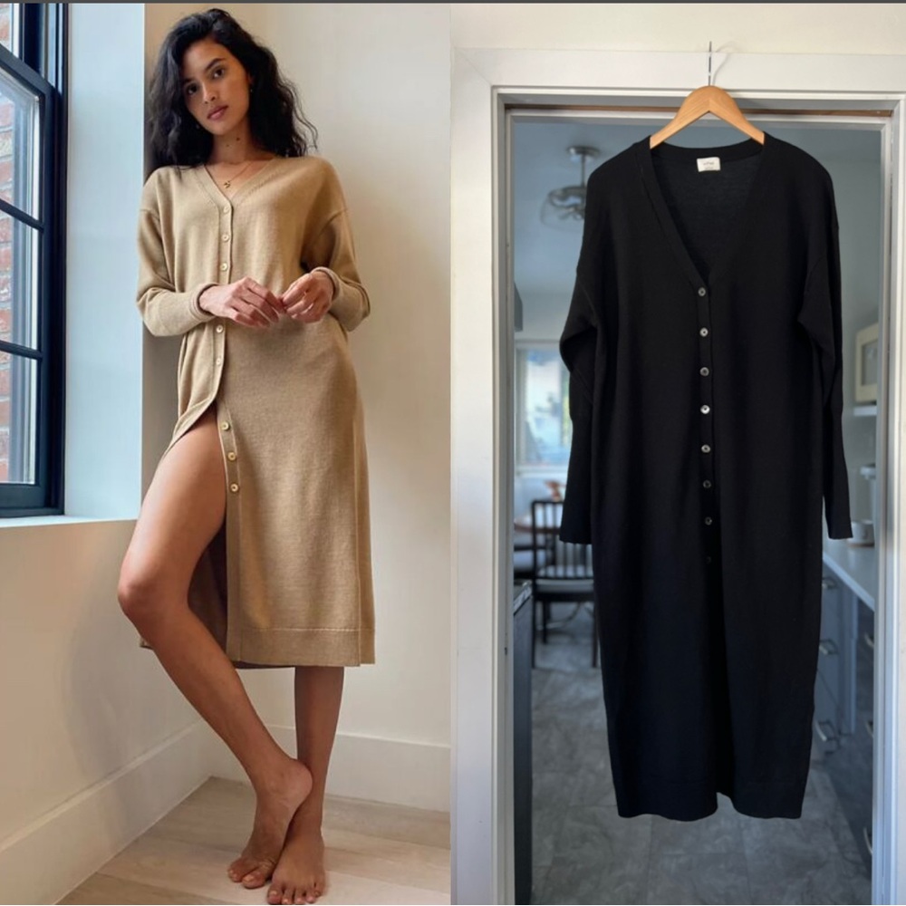 Aritzia - Long Black Cardigan